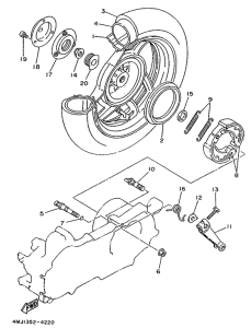 YA50R Переднее колесо