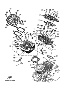 XV1700AT XV17ATS Головка цилиндров