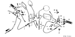 SA50S Handle lever / switch / cable
