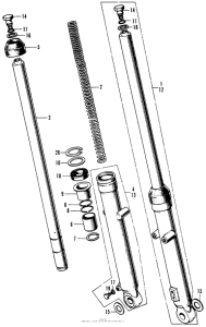SL70 Передняя вилка