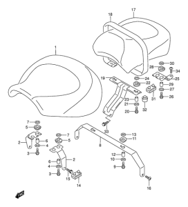 VL1500 Пружина