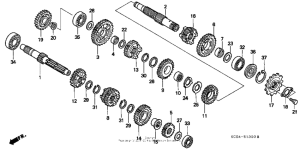 XR250R Трансмиссия