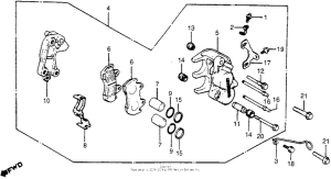 CM400 Cm400c front brake caliper 81