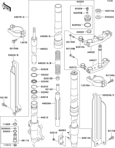 KLX300R Front fork(1 / 2)