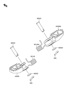 RM65 Подножки