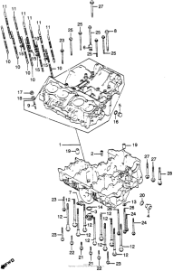 CB900 Картер двигателя