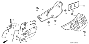CRM50R Side cover / oil tank