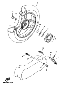 YN50R Переднее колесо
