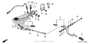 ST1300P (ABS) Педали