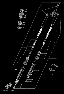 YH50 Передняя вилка