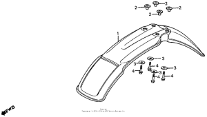XL200R Переднее крыло
