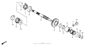 XR185 Кик стартер