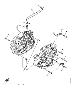 SR125 Картер двигателя