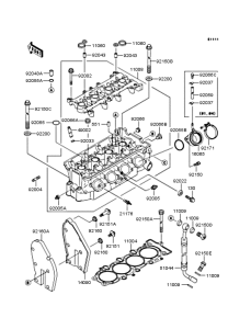 ZX600 Головка цилиндров