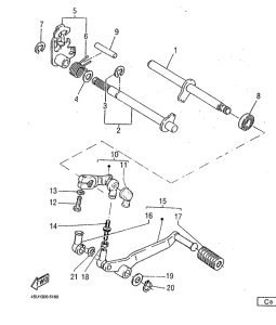 SZR660 Вал переключения