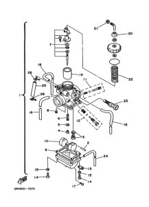 TZR125 Tobera  carburador