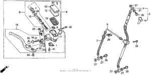 VFR750F Fr. brake master cyl.