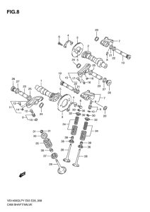 VS1400 Распредвал -клапана