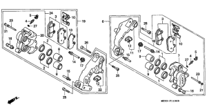 GL1500SE Передний суппорт
