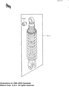 KL250 Абсорбер удавный в сборе задний