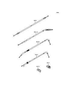 ZR800 Тросы управления