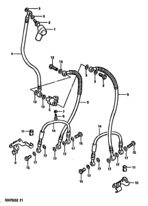 GSX750 Передние тормозные трубки