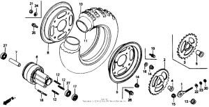 Z50R Переднее колесо