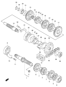 GZ250 Трансмиссия