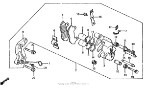 CB650 Cb650 front brake caliper 2 82