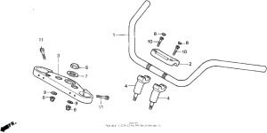 GL1500CF Handlebar + top bridge