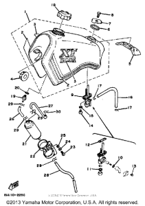 XT200K Топливный бак