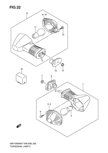 GSF1250S Поворотники