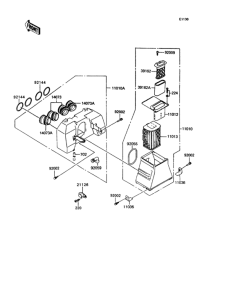ZX400 Воздушный фильтр