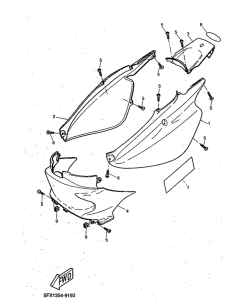 CW50RS Боковые обтекатели