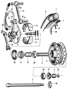 CA200 Переднее колесо