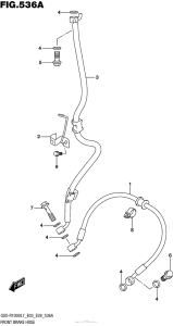 GSX-R1000 Front Brake Hose (Gsx-R1000L7 E03)