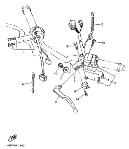 XJ600S (37KW) Handle switch. lever
