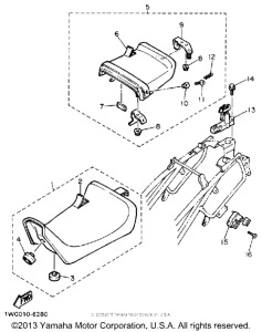 FZR400A Сиденье