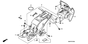 NT700V Заднее крыло