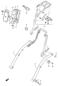 VS800 Frame handle grip