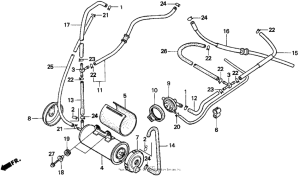 VT1100C Vt1100c evap canister (ac) 95-96