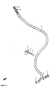RM250 Передние тормозные трубки