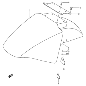 GSX600 Переднее крыло