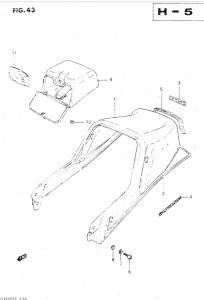 GSX500 Обтекатель сидения