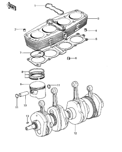  Cylinder / pistons / crankshaft