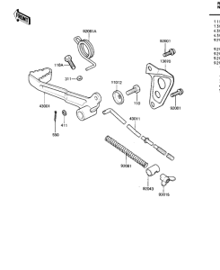  Педаль тормоза
