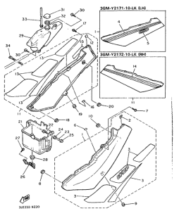 FZR10000 Боковые обтекатели