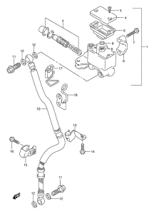 XF650 Передний тормозной цилиндр