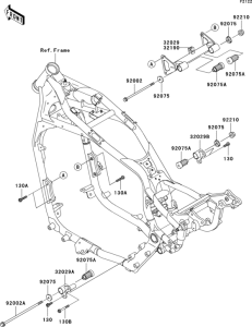 VN1500 Крепление двигателя