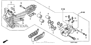 ST1300P (ABS) Задний суппорт